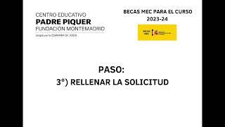 SOLICITUD BECAS MEC 2023 24