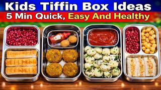 5 Min Kids Tiffin Box Ideas | Quick And Healthy | Healthy Lunch Box Recipes