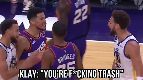 *FULL CAPTIONS* Klay Thompson HEATED Trash Talk Wi...