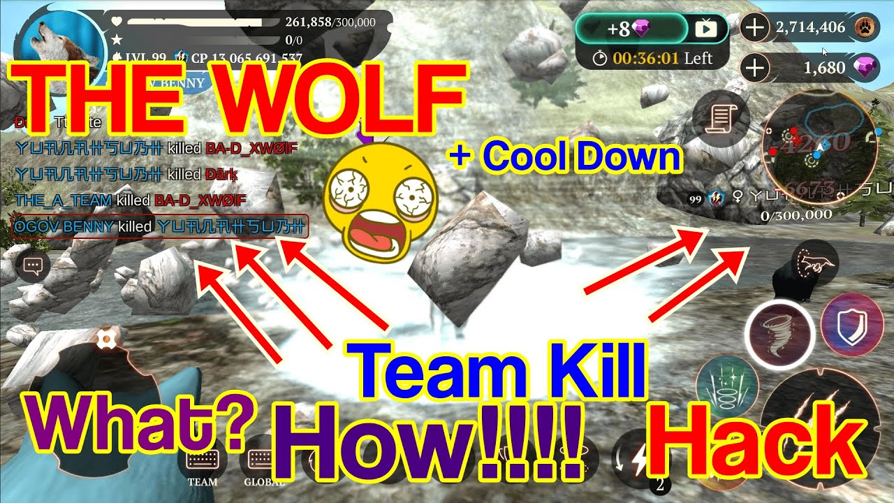 The Wolf Team Kill Hack And Cool Down Hack  %100 Very Easy Broo!!!