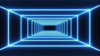 Blue Neon Tunnel Motion Graphics