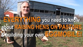 PASTURING LAYING HENS | eggmobile design, training hens, moving the setup, and egg quality