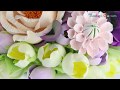 Букет из зефирной глины "Фрезия" Flower clay craft tutorial "Fresia '