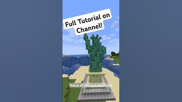 Statue of Liberty Minecraft Build tutorial #minecraft #statueofliberty #minecraftbuilding