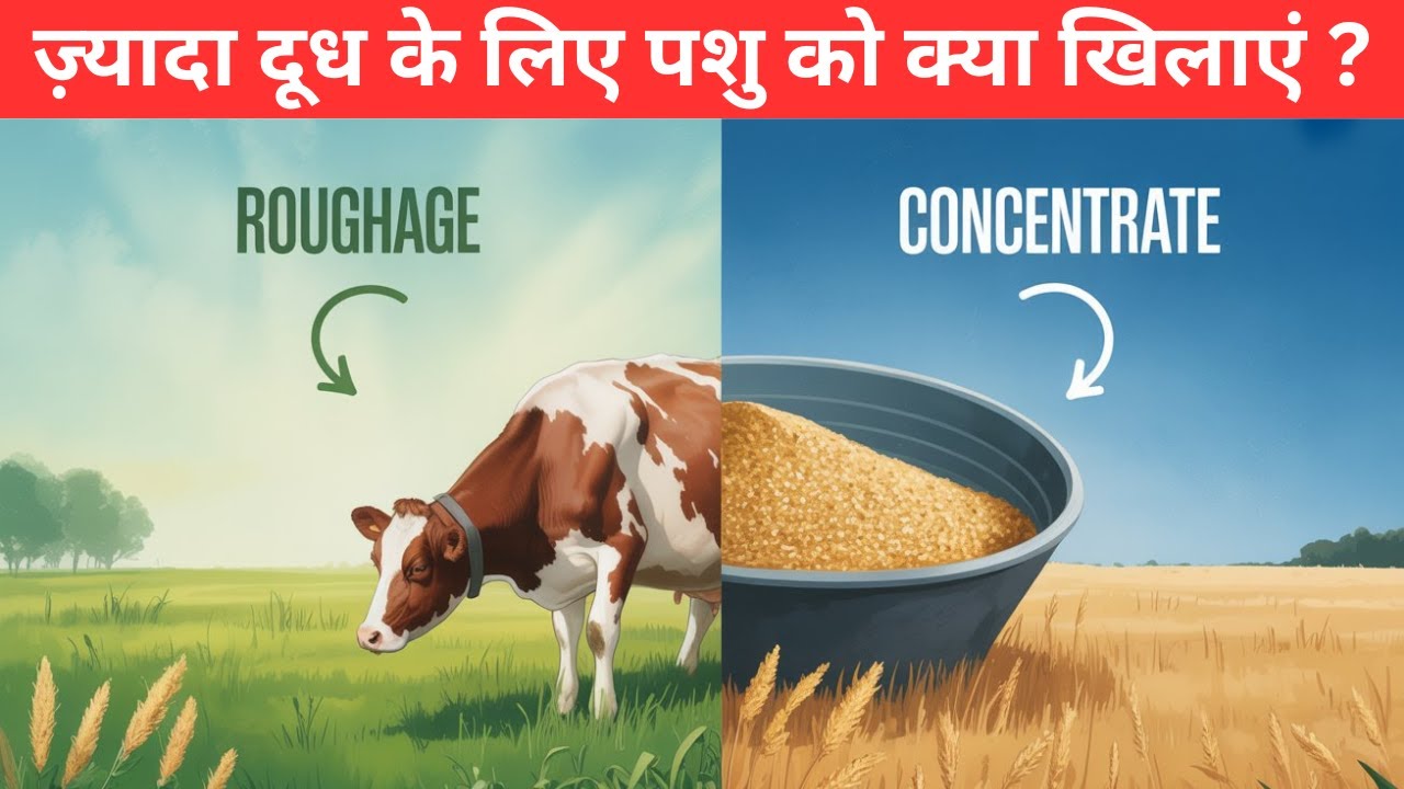 दूध बढ़ाने का आसान तरीका | Roughage Vs Concentrate @Dr Charandeep