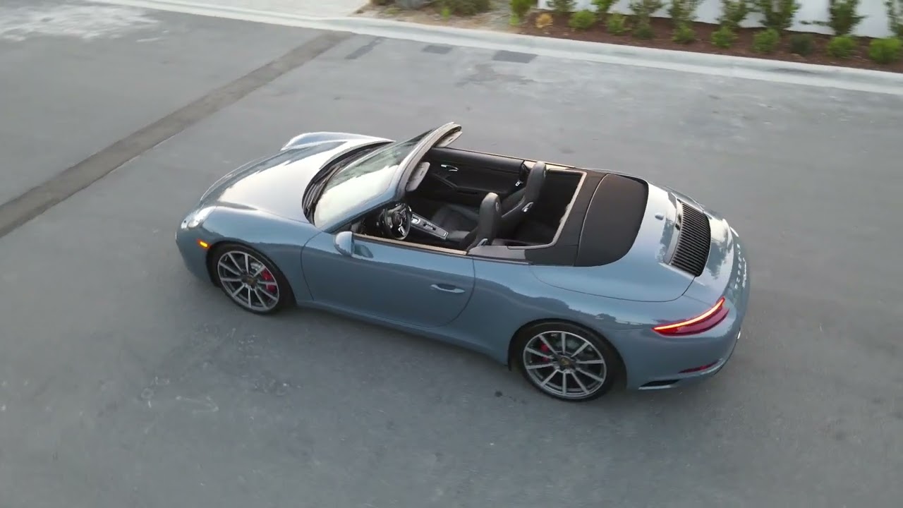 SOLD 2017 991.2 Porsche Carrera S Convertible, Graphite Blue Metallic