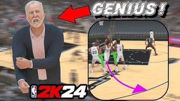 *CUSTOM* "2014 Spurs" Series Offense Tutorial ! | NBA 2K24 Custom Playbook