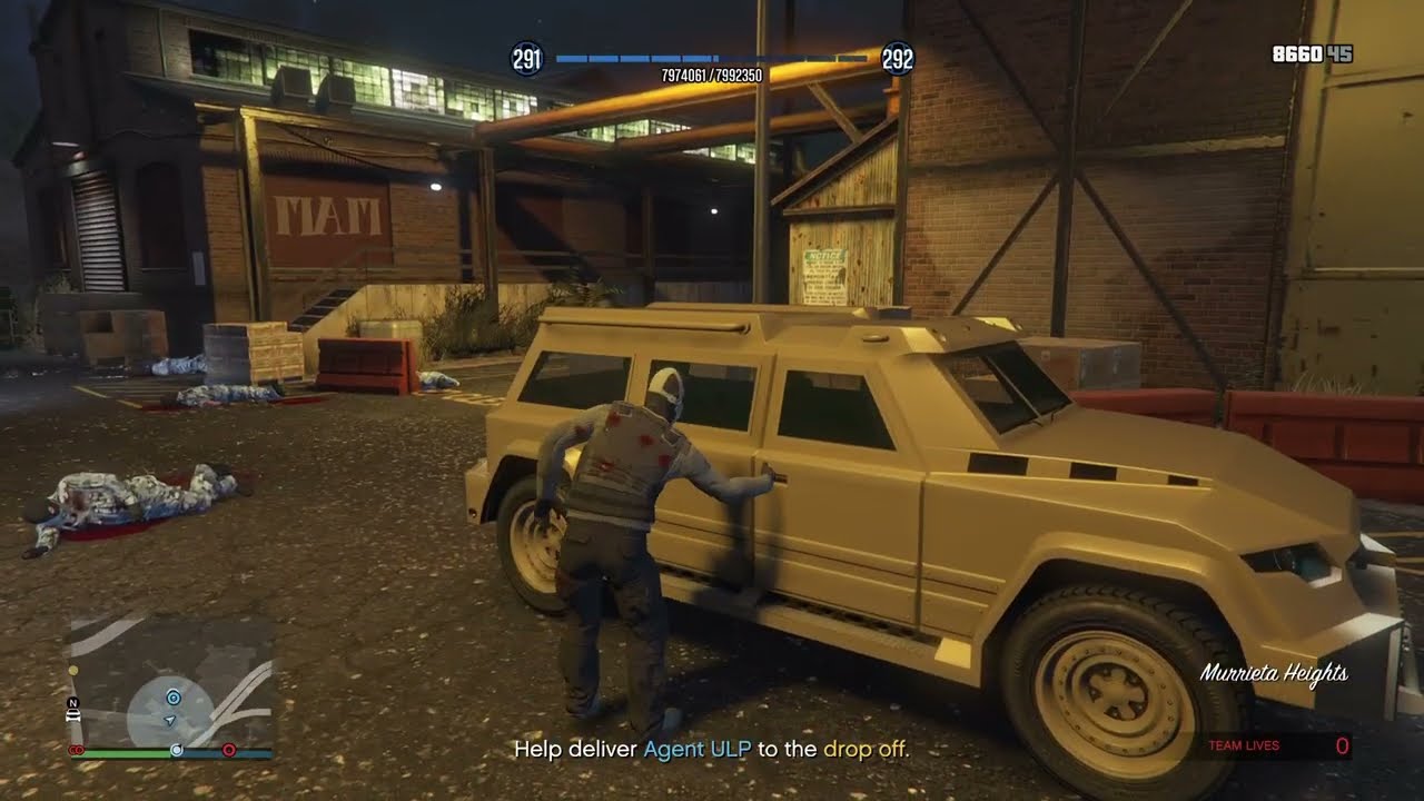 Rescuing agent ULP mission in GTA V online ￼