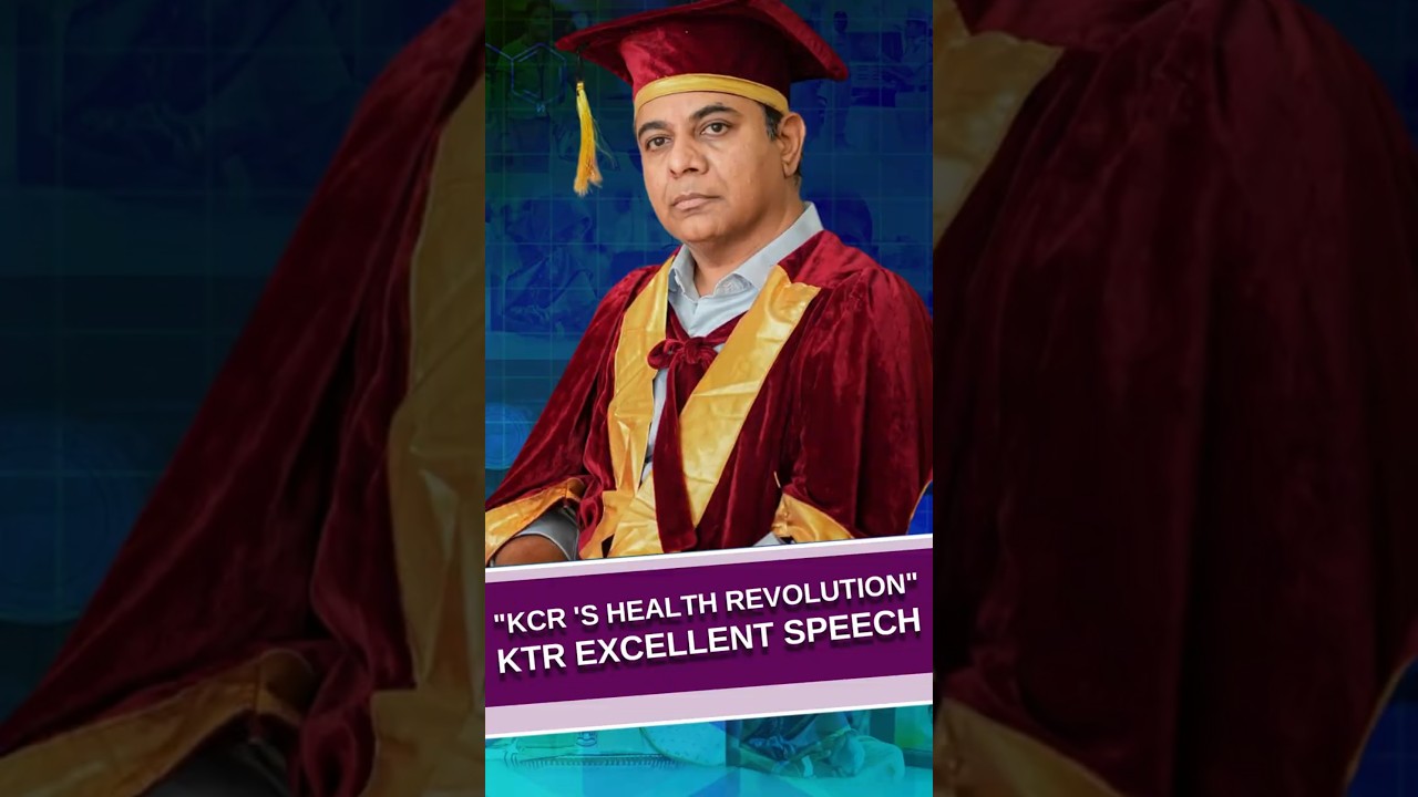 "KCR 's Health Revolution" KTR Excellent speech | 