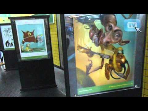 Exposição de cartoons e caricaturas no Metro Vila Madalena   2014