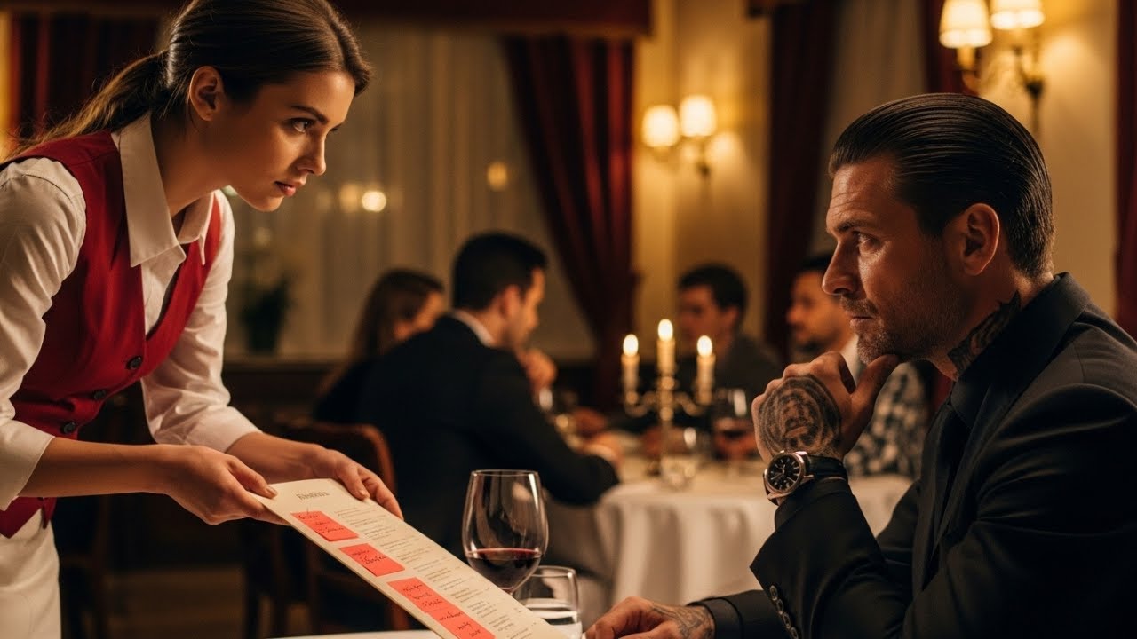 She Scribbled in Red on Mafia Boss’s Menu—It Read: “He Came Armed. Wrong Client. Say You’re Full”