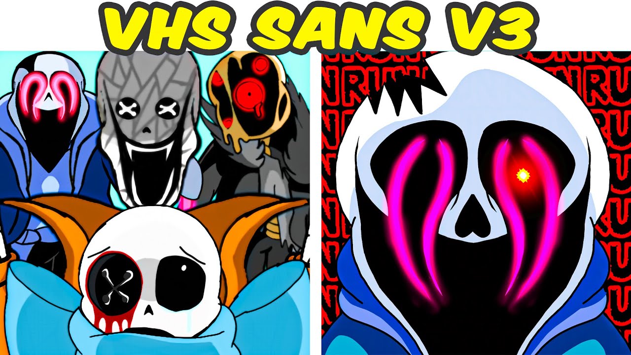 FNF VS VHS Sans (Undertale Creepypasta)