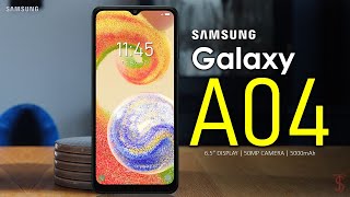 Samsung Galaxy A04  Look, Price, Design, Specifications, 8GB RAM, Camera, Features