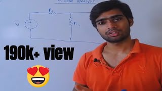 Nodal analysis explained with example in hindi.