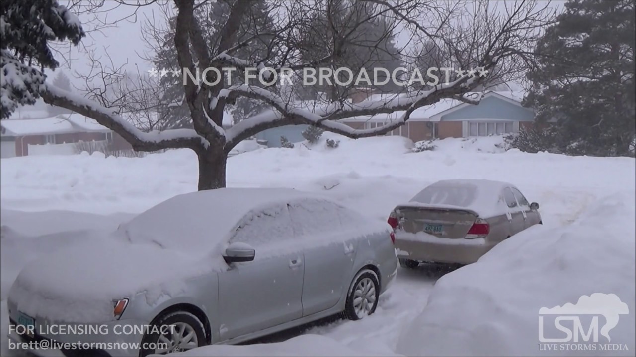 Daytime Heavy Snow Timelapse, Bismarck, ND 1/2/2017 YouTube