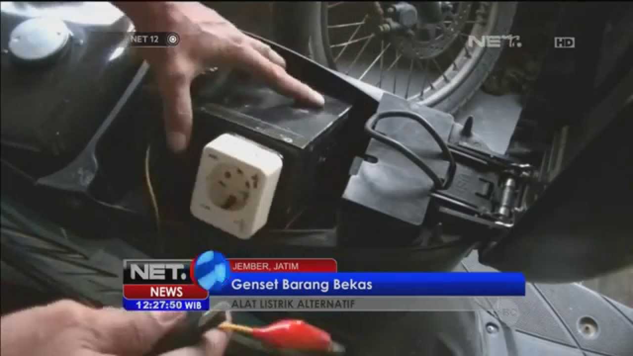 Genset Dari Barang Bekas Karya Mohamad Anjar Syafii NET12 YouTube