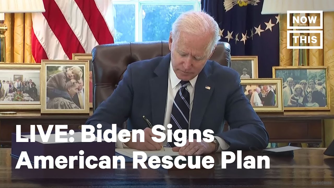 President Joe Biden Signs the American Rescue Plan | LIVE - YouTube