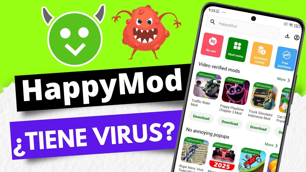 HAPPYMOD TIENE VIRUS ¿SÍ O NO? 2025 - YouTube