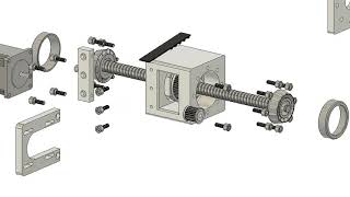 DIY CNC rotating ball nut model Fusion 360