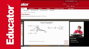 Statistics: Standard Normal Distribution (Z Scores)