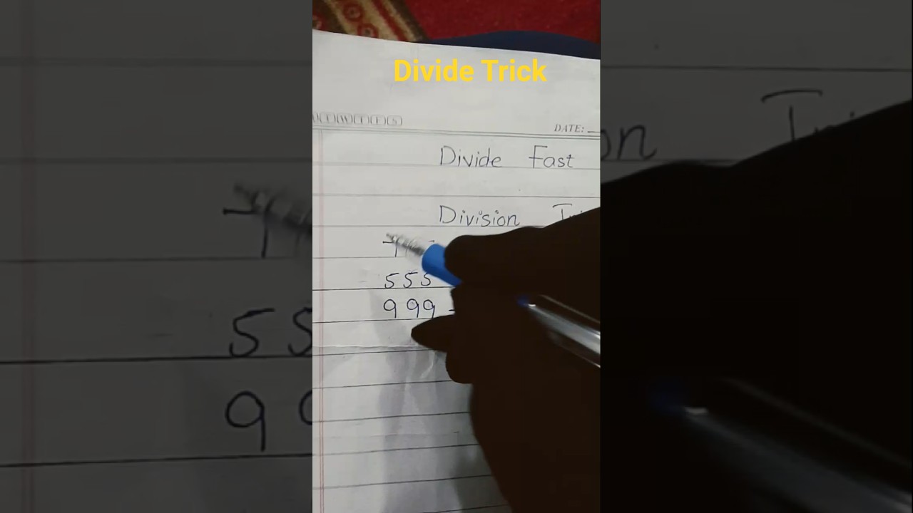 Division tips and tricks #maths #tricks #division