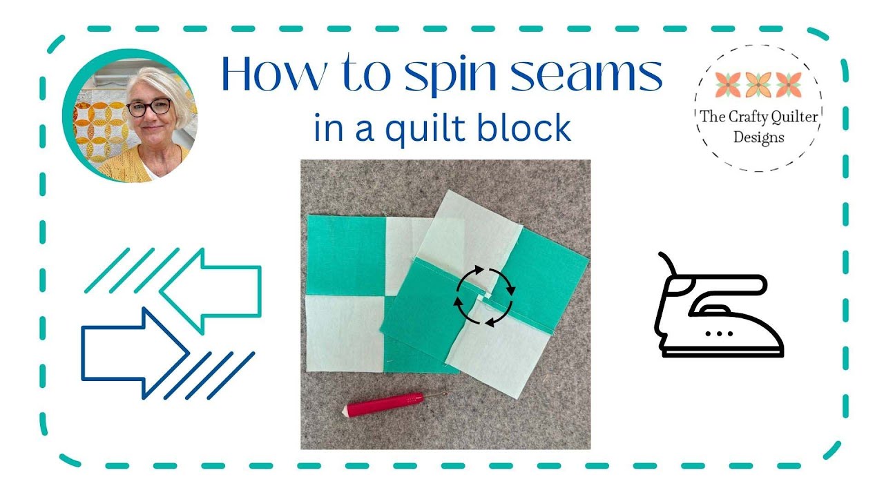 How to spin seams in a quilt block