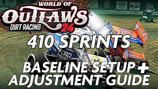 410 Sprints Baseline setup and adjustment guide world of outlaws dirt racing 24 screenshot 4