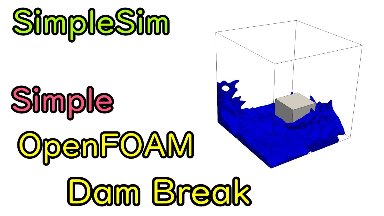 SimpleSim + OpenFOAM for dam break