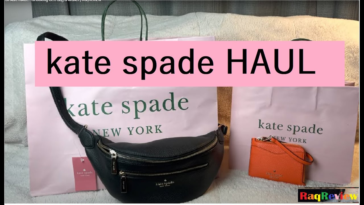 KATE SPADE HAUL - Unboxing Belt Bag & Wallet, What fits Inside? | RaqReview  - YouTube