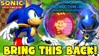 They Removed THIS FEATURE So I Did THIS! (Sonic Speed Simulator)