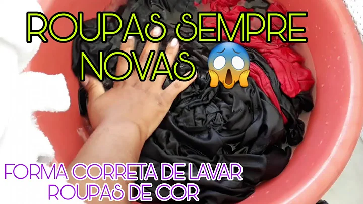 🔴COMO LAVO ROUPAS ESCURAS