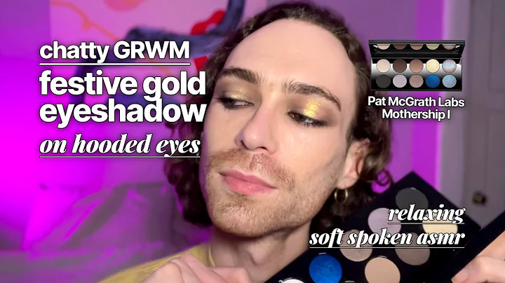 ASMR Soft Spoken Gold Eye Makeup Tutorial ✨ Pat McGrath Holiday Smokey Eyes