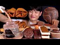 ASMR 수건초콜릿 대왕몽쉘 초코파이 쿠키오 초콜릿푸딩 트윅스바 초코파티 먹방 Chocolate Party Choco Pie Pudding Ice Cream MuKBang 