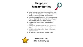 Dappitys Jan 2020 Top Ten Blockstack Apps Review
