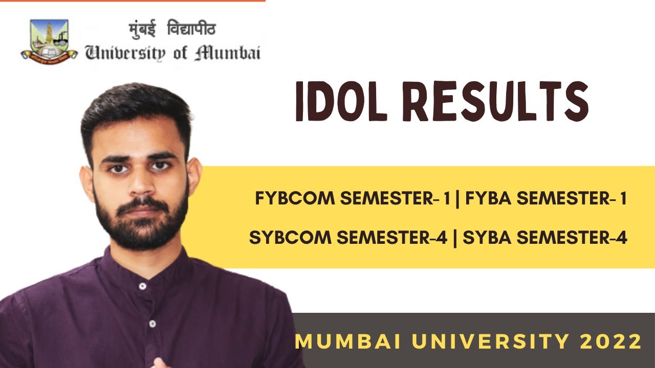 IDOL online exams results 2022 IDOL Mumbai University