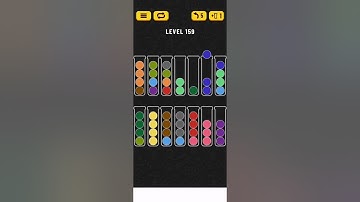 Ball sort puzzle. Level 159.