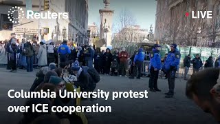 LIVE: Columbia University protest against the school's ICE cooperation
