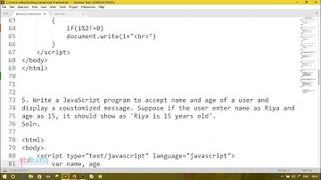 Important JavaScript programs for HSLC 2021 Computer Science Practical Exam