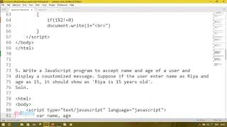 Important JavaScript programs for HSLC 2021 Computer Science Practical Exam