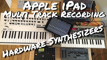 iPad Multitrack Recording : Hardware Synthesizers with Auria Pro