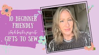 10 EASY Beginner Gifts MOSTLY FREE to make this Season using SCRAP FABRIC- #AGTN24