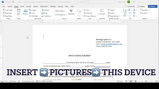 How to Put LOGO/WATERMARK on DOCUMENTS beginner friendly