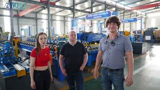 Russian clients visit our roll forming machine factory!!!