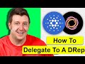 How to Delegate to a DRep with Lace Wallet