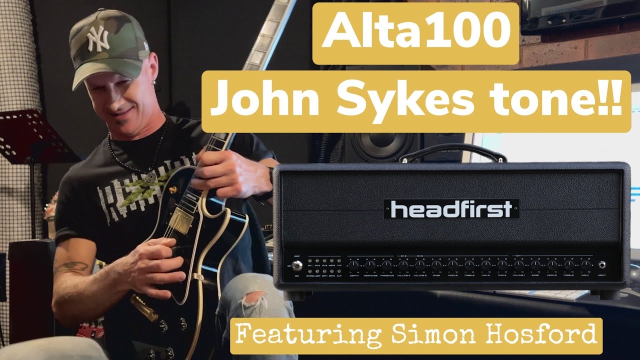 John Sykes WHITESNAKE tone!! Headfirst ALTA 100 amp