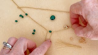 Jewelry Tutorial: How to Make a Chain and Crystal Bead Necklace