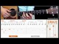 Jouer shape of my heart sting  cours guitare tuto  tab