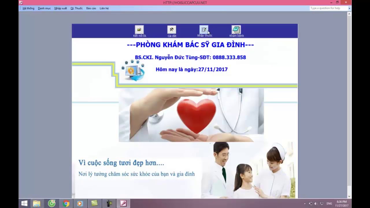 Phần mềm quản lý phòng khám - youtube