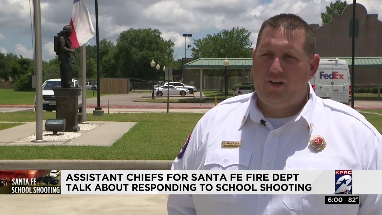 Assistant chiefs for Santa Fe Fire Department talk about responding to school