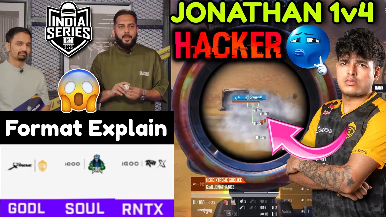 🇮🇳GODL SOUL Group & Format Explain🚨 JONATHAN 1v4 VS🥶 Jonny on Fire 🥵💦